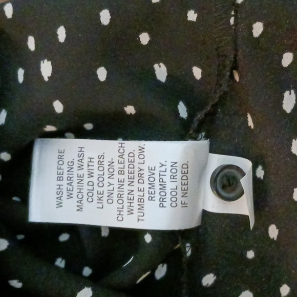 🌹EVRI plus sized black white polka dot print scoop neck sleeveless tank 1X - Picture 8 of 9